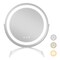 Costway 16" Round Makeup Vanity Mirror 3 Color Dimmable Lights Memory Function Black/Gold/White